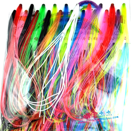 12色空芯实芯彩色编金鱼玻璃丝彩色塑料绳手工编绳水晶丝线塑料线
