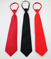 女士、男士拉链领带/大红领带/一色领带/黑色领带/演出活动领带