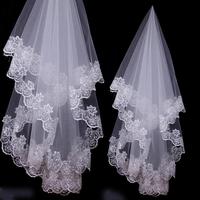 包邮白色新娘头纱超长3米5米10米拖尾韩式蕾丝结婚纱礼服配件新款