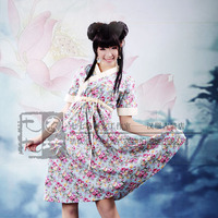 ◆七七坊◆日常汉服元素汉韵时装中国风短袖连衣裙 青云涧 款3