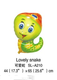 新款氢气球批发儿童玩具气球卡通造型气球蛇年可爱蛇热销中