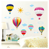 热气球 可移除环保家饰墙贴卡通儿童房卧室幼儿园背景墙壁贴纸画