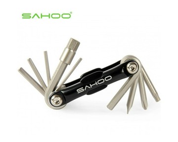 SAHOO 山地车自行车10合1自行车折叠工具 维修修理 B10014