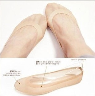 4双包邮！韩国超薄无痕隐形船袜 浅口硅胶防滑不掉跟女袜套短袜