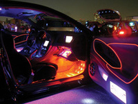 汽车氛围灯 车内EL 发光线 冷光灯 汽车装饰灯 4.0mm D型半圆线
