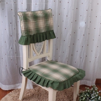 【吾家】椅子坐垫美式绿椅垫椅子套餐椅套餐椅垫座垫加厚冬可拆洗