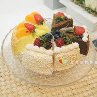 台湾直送假蛋糕仿真食品三角形水果奶油模型装饰品小吃甜点心道具