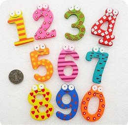 3岁一下彩字木质磁性贴黑板数字冰箱贴儿童学习早教玩具0到9清仓