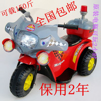 儿童电动车可座人儿童电动摩托车宝宝电瓶车小孩玩具车警察车童车