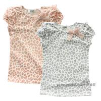 PM童装 童T恤 13新款夏装 韩国品牌时尚女童短袖T/甜美女童短袖