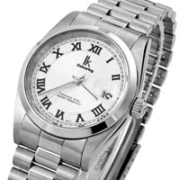 IK正品手表 实心全钢全自动机械表 带日历机械男表防水男士手表