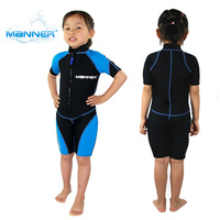 新款青少年短袖湿式潜水衣潜水服冬季泳服 学游泳必备保暖女童