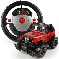 牧马人儿童遥控车充电重力感应方向盘超大吉普越野车电动玩具汽车