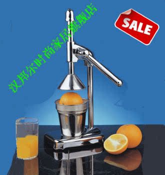 高档加厚不锈钢手动榨汁机/榨汁器/果汁机特价促销桔子橙子专用机