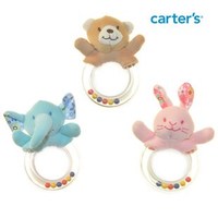 美国carter's卡特婴幼儿塑料胶圈手摇铃　0-1岁婴儿益智宝宝玩具