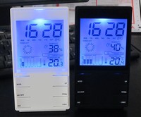 包邮 高精度电子温湿度计 家用温度计湿度计 温度湿度计 背光闹钟