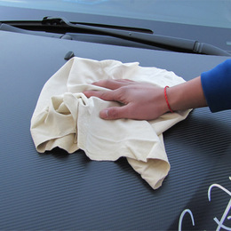 汽车用洗车麂皮巾鹿皮巾毛巾 专用擦车巾 吸水不留痕 真皮麂皮巾