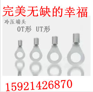 圆形裸端子 冷压端子 铜接线鼻子 线耳OT1.5-6