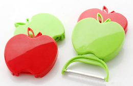 高档精美可折叠苹果型水果削皮器 瓜果刨 果皮刀 折叠水果刀