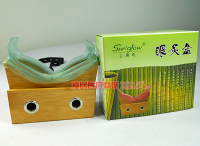 竹制眼部艾灸盒 眼睛温灸器 艾眼盒 赠3支专用艾灸条