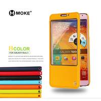 Moke三星note3手机壳 N9008保护套 N9000皮套n9002 n9009开窗壳