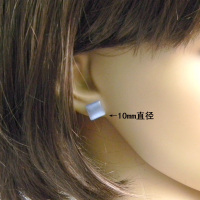 9.9包邮正方形方块猫眼石塑料耳钉防过敏塑料针耳钉韩版个性耳钉