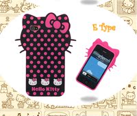【蜜丫韩国家居代购】hello kitty iphone 4 手机壳套E