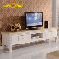 欧式电视柜 实木雕花法式大小户型客厅 简欧大理石电视柜茶几组合