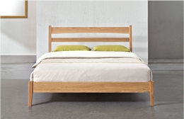日式家具北欧宜家全实木床1.8米双人床1.5简约现代白橡木简欧家具