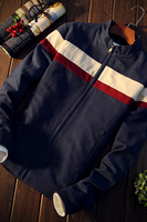 2015春秋装男士立领夹克男装韩版修身日系青年棒球服大码外套上衣