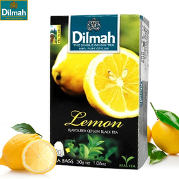 迪尔玛Dilmah斯里兰卡进口锡兰红茶水果茶柠檬口味茶包20包体验装