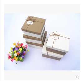 高端商务经典大号包装盒 送男女友礼物盒定制 新款正方形礼品盒