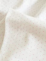 出口日式花型 纯棉双层针织棉布料 粉色小水玉 服装面料 宝宝布