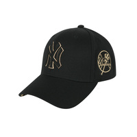 韩国-正品MLB洋基队棒球帽,金字NY帽 遮阳帽,调节款 男女帽