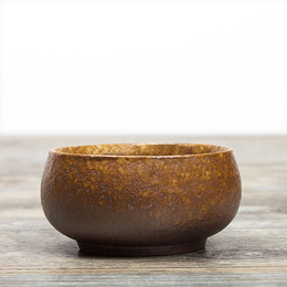 【拾趣阁】日式粗陶茶杯石头釉陶瓷仿古手工茶具斗笠品茗陶瓷杯