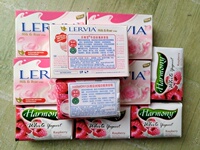 印尼原装进口乐维亚Lervia树莓奶酪5块+牛奶玫瑰5块美容香皂包邮