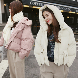 面包服女棉服韩国短款学院风冬装新款加厚宽松显瘦羽绒棉衣外套潮