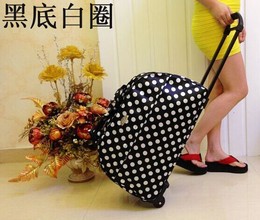 新款特价 可爱时尚韩版防水布 女拉杆包手提旅行包 登机包行李袋