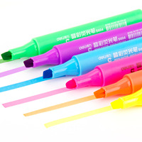 得力学生文具荧光笔套装 多色记号笔 可爱创意彩色笔标记笔