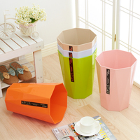 稻草屋 加厚塑料无盖垃圾桶 时尚创意厨房客厅卧室家用垃圾筒