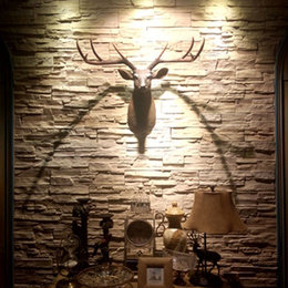 欧式创意仿真鹿头动物壁饰壁挂背景墙挂件酒吧鹿头艺术装饰包邮