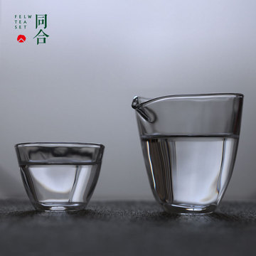 日本进口石塚硝子玻璃公道杯玻璃分茶器茶杯加厚耐热茶海功夫茶具