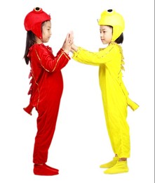 幼儿园六一元旦动物表演服装 儿童鲤鱼演出服 金鱼表演服话剧服装