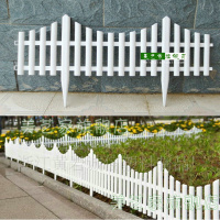 塑料栅栏 插地式 白色欧式款围栏 篱笆护栏学校花园花坛绿化装饰