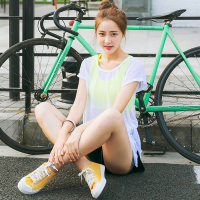 韩国短袖显瘦假两件裤裙瑜伽服三件套装健身房跑步运动速干女春夏