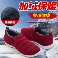 老北京布鞋 男 棉鞋冬季新款平底加绒保暖舒适驾车一脚蹬特价包邮