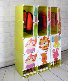树脂组装卡通环保儿童衣柜 宜家 塑料宝宝玩具 收纳柜储物柜 包邮