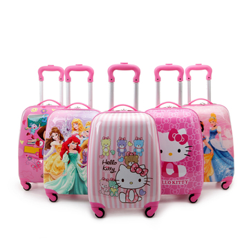 儿童旅行箱迪士尼学生行李箱可爱卡通小朋友拉杆箱16寸万向轮包邮