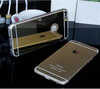 新款镜子iPhone6plus手机保护壳 苹果6镜面软壳 iPhone5S镜子壳