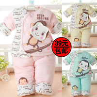 婴儿棉衣男女宝宝冬季小棉袄0-2-3-4-5-6-7-8个月婴幼儿棉衣套装